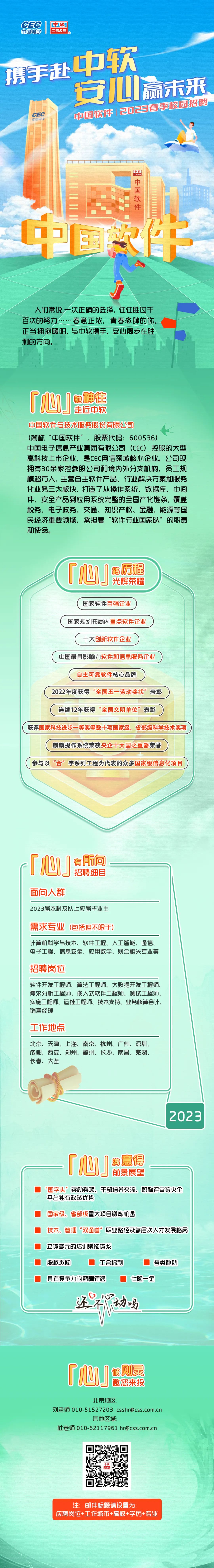 中国软件2023春季校园招聘全面启动 (图1)